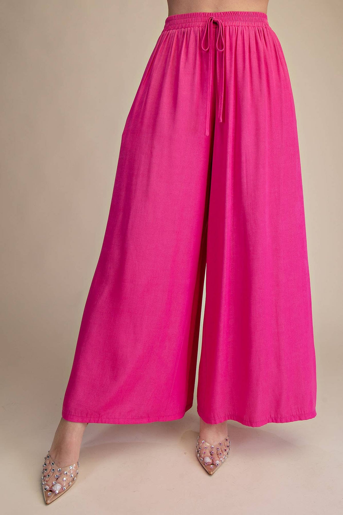 Wide Leg Drawstring Pants