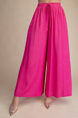 Wide Leg Drawstring Pants