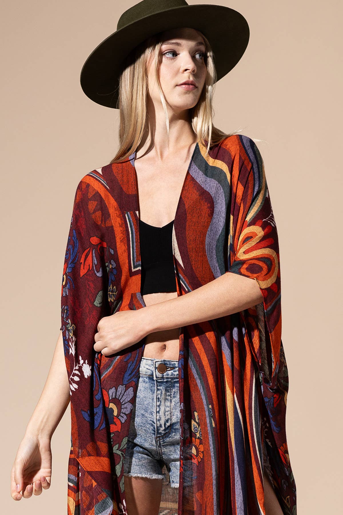 Pointillism Kimono