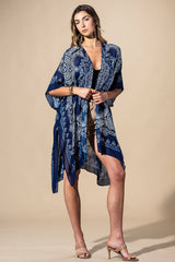 Indigo Mandala Viscose Kimono