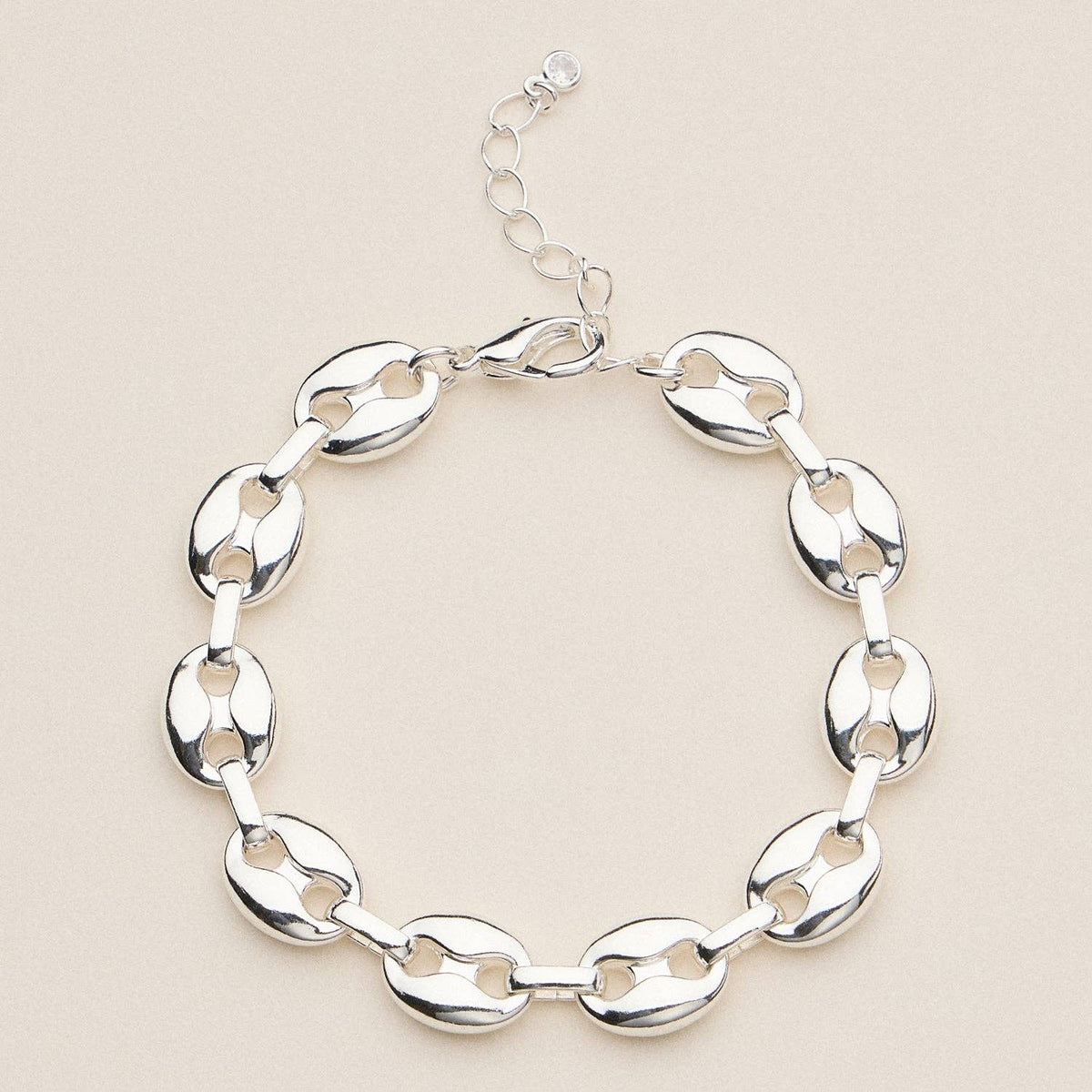 Adjustable Oval Link Bracelet