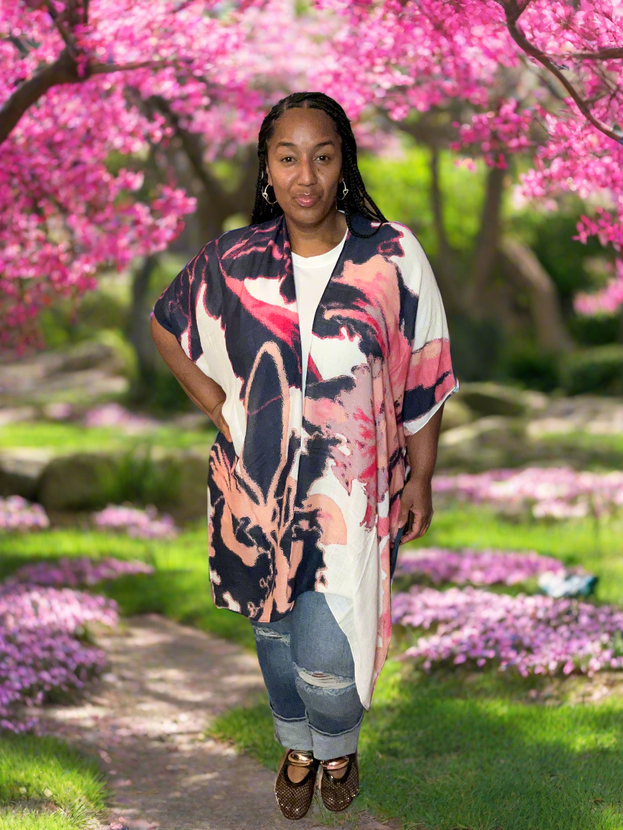 Watercolor Floral Kimono