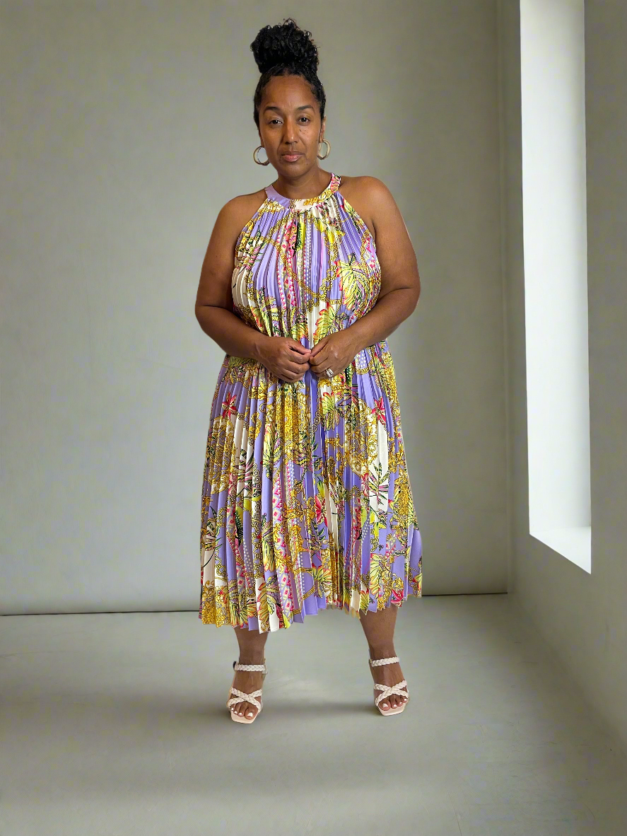Pleated Luxury Dress