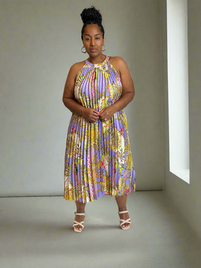 Pleated Luxury Dress
