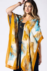 Terracotta Mirage Viscose Kimono