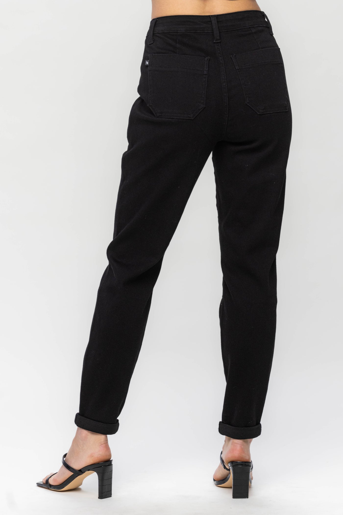 HW Jet Black Double Roll Cuff Jogger