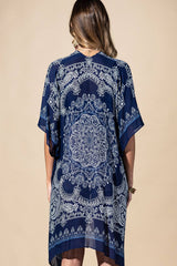 Indigo Mandala Viscose Kimono