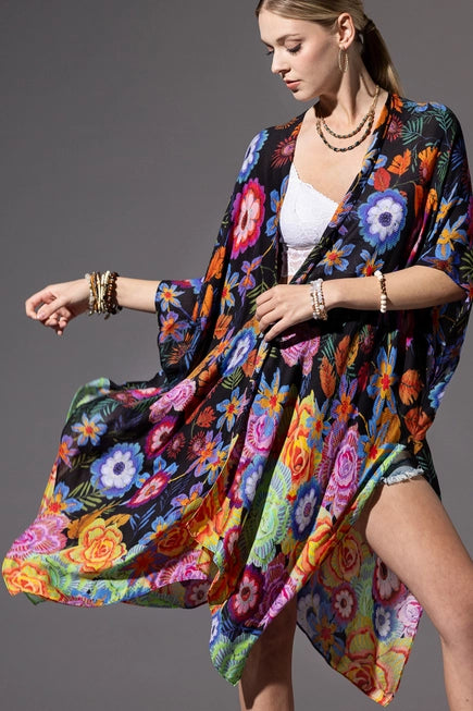 Vineyard Flower Kimono