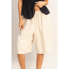 Elastic Waistband Shorts