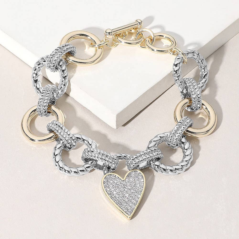 Heart of Grace Toggle Bracelet