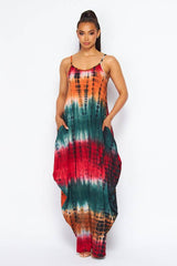 Tie Dye Tank Maxi Dress