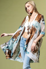 Abstract Modern Art-Inspired Kimono