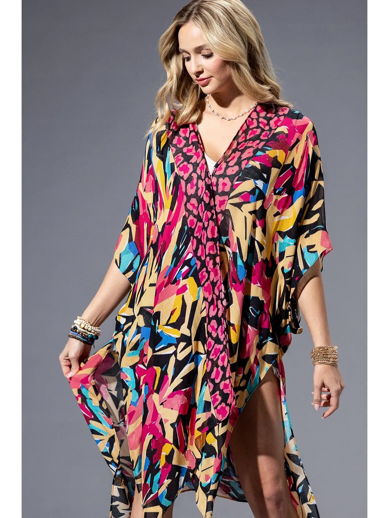 Abstract Multi Kimono