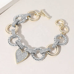 Heart of Grace Toggle Bracelet