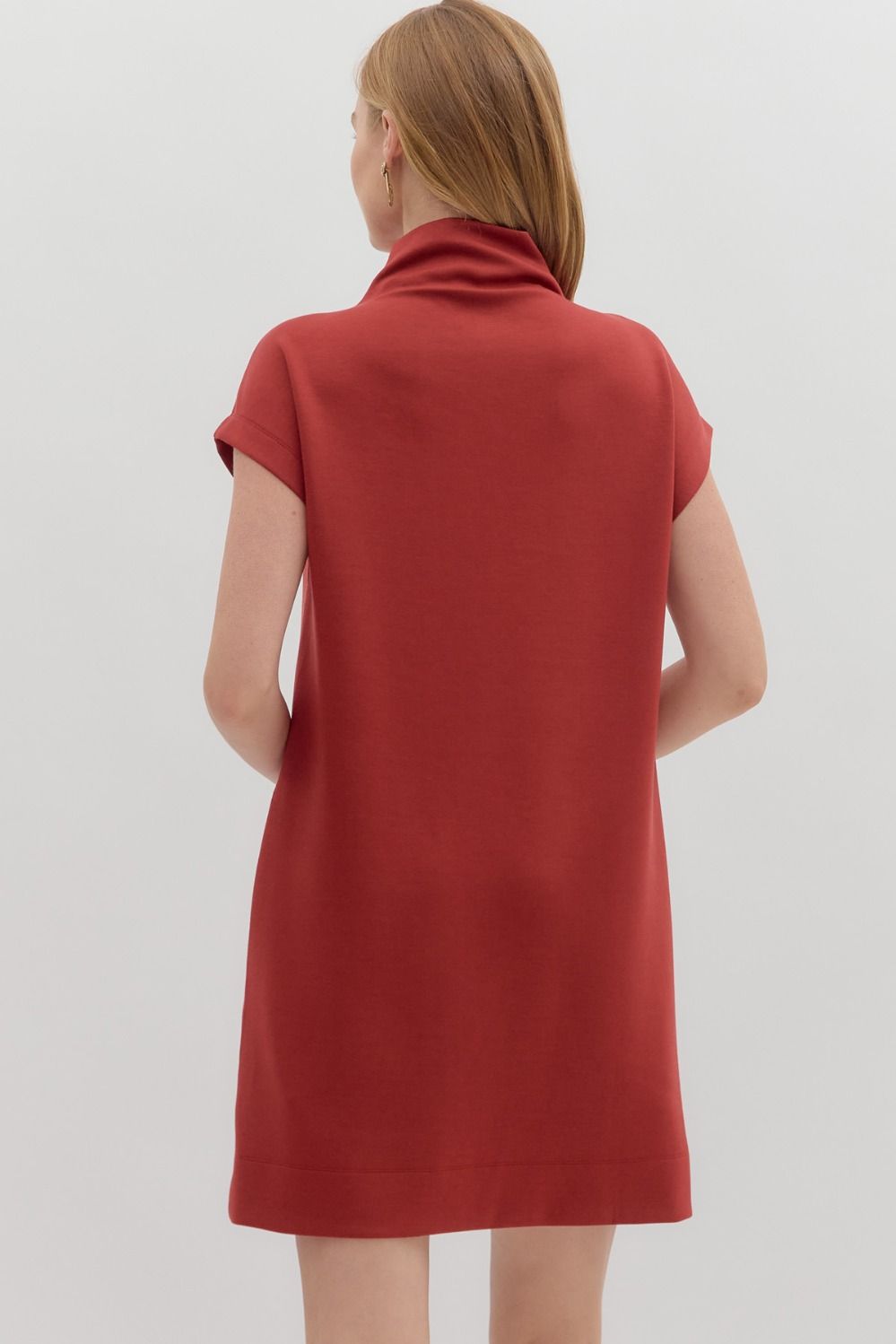 Everyday Elevated Mock Neck Mini Dress