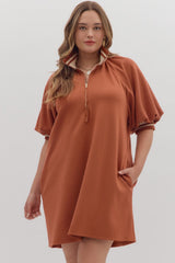 The Weekend Zip Trim Mini Dress