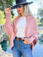 Soft Rib Knit Shrug Cardigan