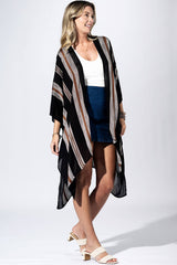 Graphite Stripe Kimono