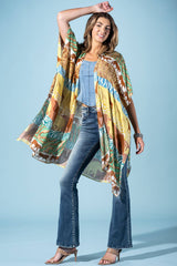 Safari Sunrise Viscose Kimono
